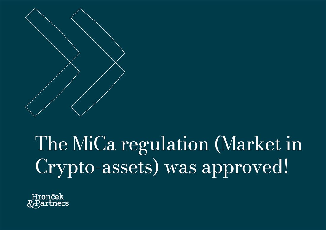 The MiCa (Markets in Crypto-assets) was approved today!